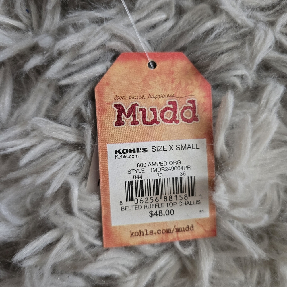 NWT Mudd Vibrant Ruffle Top Dress - Size XS - Picture 5 of 7